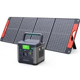 SWAREY S160 300W(600W Spitze) Power Station Solargenerator mit 100W Solarpanel, PD65W Typ-C 222Wh/60000mAh Power Bank Ladegerät