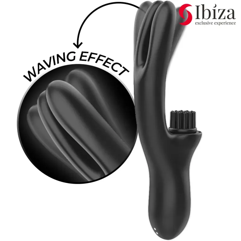 IBIZA - Hi-Tech Rabbit Brushing Mehrzellen-Klitoris- und Doppelwellenvibrator