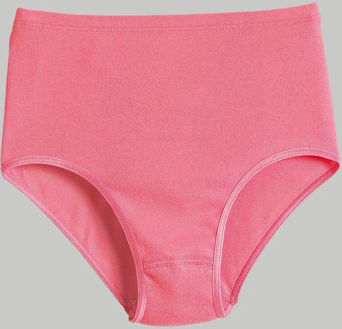 Taillenslip SPEIDEL, Damen, Gr. 48/50, 3 Stk., bunt (koralle, blau, grau), 100% Baumwolle, Unterhosen Taillenslip