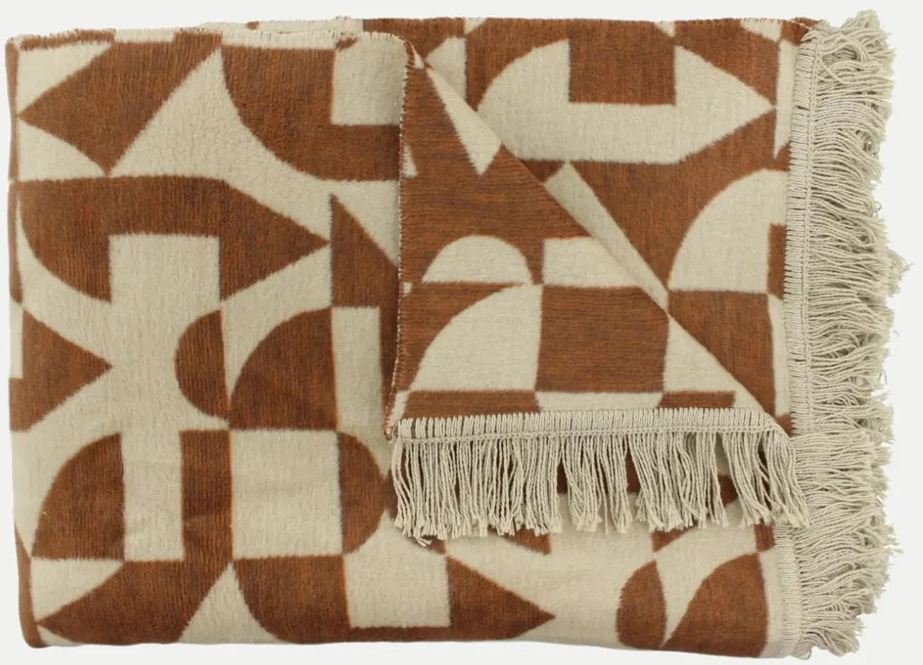 Kissen Plaid Lonata 150x200 cm Braun
