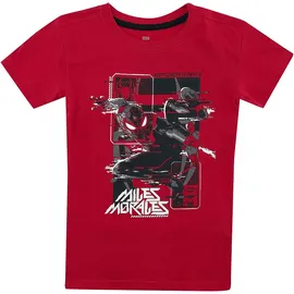Difuzed Spider-Man Kids - Miles Morales Glitch Männer T-Shirt rot 98/104 - 98-104