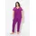 Ulla Popken Pyjama Spitze V-Ausschnitt lila 54/56
