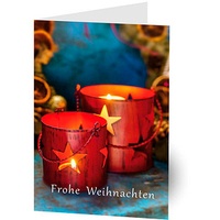 LUMA Weihnachtskarte Windlichter DIN B6