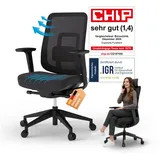 Ergotopia PureBack Stoff Schwarz