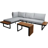 MCW Garten Garnitur L27 7-tlg. Hellgrau