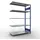Schulte Lagertechnik Schulte Anbauregal Steckregal MULTIplus150 2000 x 1300 x 600 mm 5 Fachböden Kreuzstrebe RAL 5010 enzianblau/verzinkt