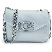 GUESS Umhängetasche Prue Mini Convertible XBody Flap Silver
