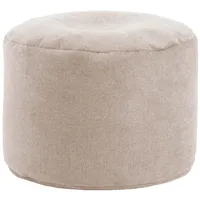 mokebo Pouf Der Ruhepouf Stoff 60 x 40 x 60 cm Beige