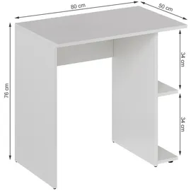 Vicco Schreibtisch Simple Weiß