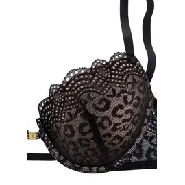 JETTE Push-up-BH Damen schwarz Gr.70D