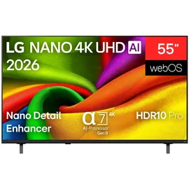 LG 55NU850B6LA 55" NANO 4K UHD AI Smart TV NU85