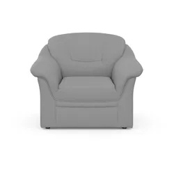 Sessel DOMO COLLECTION "Montana komfortabel und zeitlos, bequeme Armlehnen", silber, B:98cm H:84cm T:82cm, 100% Polyester, Sessel, Polstersessel