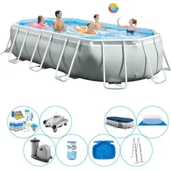 Pool Bundle - Intex Prism Frame 503x274x122 cm EINHEITSGRÖSSE