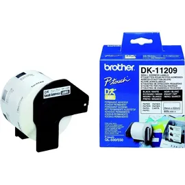 Brother Adressetiketten DK11209 Schwarz/Weiß 29 x 62 mm 3 Blatt 2400 St.