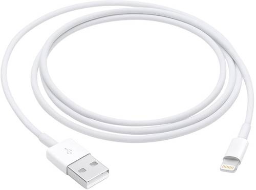 Apple iPad, iPhone, iPod, MacBook Anschlusskabel [1x Lightning-Stecker - 1x USB 2.0 Stecker A] 1.00m