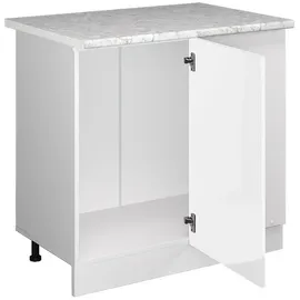 Vicco Eckunterschrank R-Line 86 x 46 x 81,5 cm Weiß
