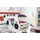 Aileenstore Kinderbett Rio Firetruck 90 x 200 cm Holz massiv weiß hochglänzend