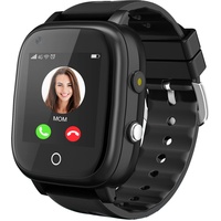 4G Smartwatch für Mädchen Jungen, Smart Watch für Kinder, IP67 Wasserdicht WiFi Smartwatch Telefon mit GPS-Tracker Videoanruf Telefonanruf SOS für Kinder 3-14 Jahre alt Geburtstagsgeschenke (schwarz)