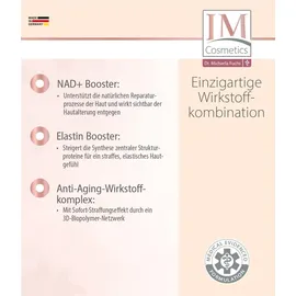 Genius IM Cosmetics NAD+ Elastin intensiv Gesichtspflege 3‐tlg. – Anti‐Aging Serum, Creme & Körperlotion – Anti Falten, | Dr. Michaela Fuchs