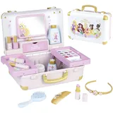 Smoby – Disney Princess Kosmetikkoffer - Styling- & Friseurkoffer mit Spielzeug-Kosmetik (unecht) & Zubehör - für Kinder ab 3 Jahren (35,5 x 28,6 x 28,5 cm)