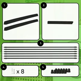 Kadax Torp 1,2 m schwarz