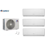 Gree - Pular Shiny MultiSplit 3 Räum 3x 2,1kW Außen 6,1kW Klimaanlage WiFi R32