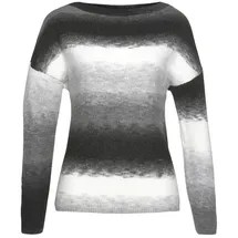 VIVANCE Strickpullover Damen schwarz-weiß-grau Gr.32/34