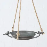 Boltze Vogeltränke Jackson Ø25 x 4 cm Grau