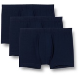 SCHIESSER 95/5 Shorts dunkelblau L 3er Pack