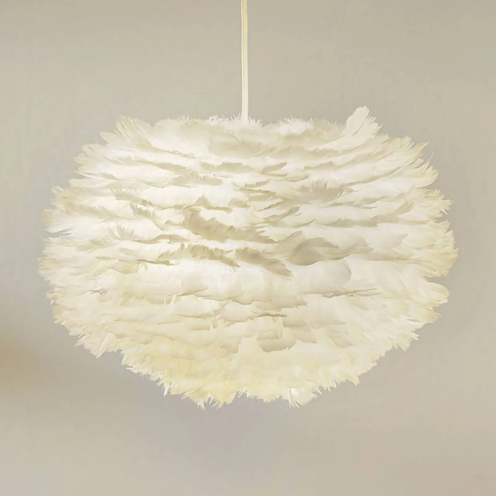 UMAGE Design Hängelampe Eos, dimmbar, weiß / opal, für Wohn- / Esszimmer, Design, Pendelleuchte - 45 cm - 45 cm - 30 cm