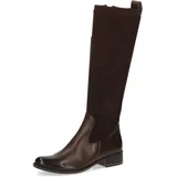 CAPRICE Stiefel, Blockabsatz, Langschaftstiefel, Businessstiefel, bequeme Weite Caprice dunkelbraun