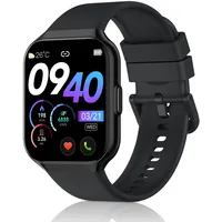 QCOQ Smartwatch Herren Damen mit Telefonfunktion, 1.96" Fitnessuhr Damen, 110+ Sportmodi IP68 Wasserdicht Sportuhr, Smart Watch mit Herzfrequenz/SpO2/Schrittzähler/Schlafmonitor für iOS Android