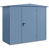 Hörmann Berry-Gerätehaus Classic-S Typ 1, ca. B258,8/H216/T121,3 cm, Taubenblau