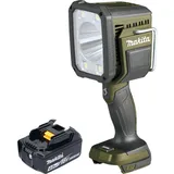 Makita Makita, Arbeitsleuchte, DML 812 M1 Akku Handstrahler 18 V 1250 lm LED Olive Grün Outdoor Adventure Sonderedition + (1250 lm)