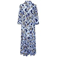 Y.A.S Hemdblusenkleid Sommerkleid Blau XS