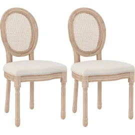 Homcom Esszimmerstuhl Polyester, Kautschukholz