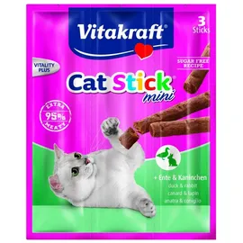 Vitakraft Katzensnack Cat-Stick mini Ente Kaninchen 3 x 6g