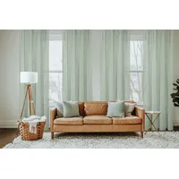 HOMEbasics Vorhang HOME BASICS Softy halbtransparent, Farbe:Salbei, Größe:160 x