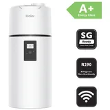 Haier Warmwasser-Wärmepumpe Brauchwasserwärmepumpe Trinkwasser HP110M8 110 Liter R290 Warmwasser, Energieklasse A+