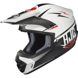HJC CS-MX II Tweek Motocross Helm, schwarz-weiss-rot, Größe 2XL für Männer