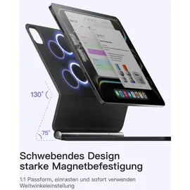 Inateck Magic Keyboard für iPad Pro 11 2024 M4 Schwarz