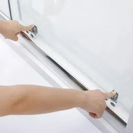 frascio new tecnology Duschkabine Walk-In-Dusche 80 x 200 cm Transparent Sicherheitsglas