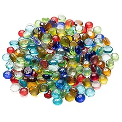 Glas-Nuggets-Mix, bunt, 12–14 mm, 500 g