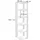 Vicco Eckregal Amina 45 x 45 x 180 cm Weiß