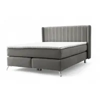 Fun Möbel Boxspringbett Schlafzimmerbett AGNUS 180x200cm in Stoff Salvador