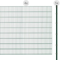 Arvotec Doppelstabmattenzaun "EXCLUSIVE 183 zum Einbetonieren" Zaunelemente Zaunhöhe 183 cm, Zaunlänge 2 - 60 m Gr. H/L: 183 cm x 8 m H/L: 183 cm, grün (dunkelgrün) Zaunelemente