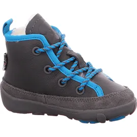Affenzahn - Leder-Boots Easy WARM HUND in grau/blau, Gr.28