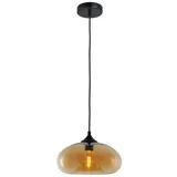 s.luce Cruet Galerie-Pendelleuchte Glas extra lang 5m Amber / Flach