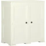 Kunststoffschrank 79x43x85,5 Cm Holzdesign Vanilleeis