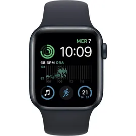 Apple Watch SE 2022 GPS + Cellular 40 mm Aluminiumgehäuse mitternacht, Sportarmband mitternacht